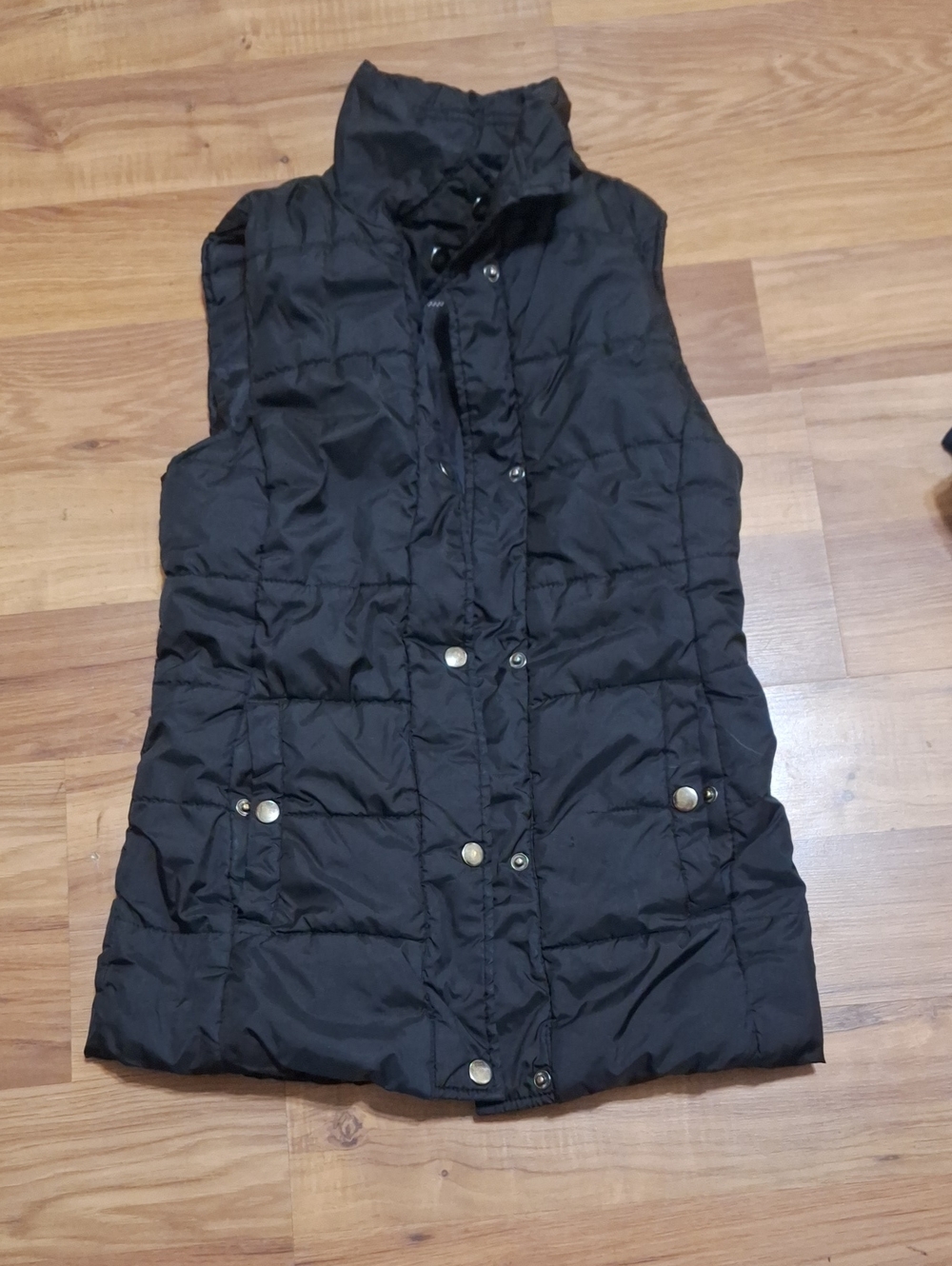 Arizona Jean Company Black Quilted Puffer Vest